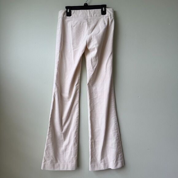 Tory Burch Corduroy Pants Women’s 0 Cream‎ Flared Leg - Picture 2 of 5